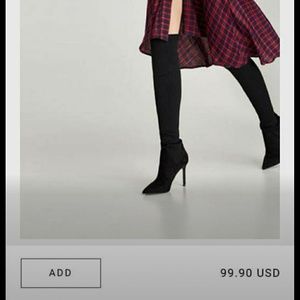 Knee high Zara sock boots